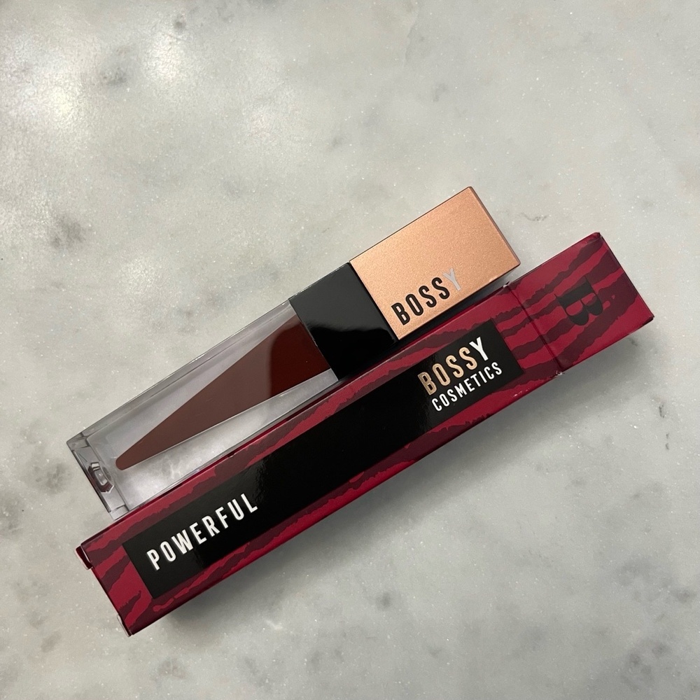 New NWT Bossy Cosmetics Liquid Lipstick POWERFUL Power Women Essentials Makeup